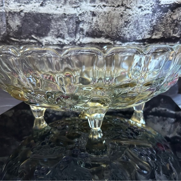 Indiana Glass Other - Vintage Indiana Glass Harvest Grape Bowl
